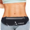 GEARWEAR Running Waist Belt Fanny Pack Phone Holder for iPhone XR XS MAX 8 Plus Runner Pouch Bag Men Women for Workout Walking Fitness Exercise Gym Athletes Hiking BLACK/ 27"-45" 4 51NJtjgRsqL