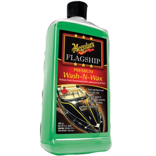 Meguiar's M4232 Flagship Premium Marine Wash-N-Wax - 32 Oz Bottle Wash & Wax