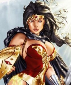 Wonder Woman Lanyard with Metal Charm and Clear ID Holder 17 51NMqZPFC6L