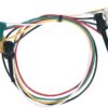 Elenco Electronics TL-21 Mini Grabber for IC Test Lead, RED, Green,Yellow,Black,White
