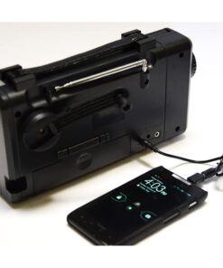 topAlert Emergency Solar Hand Crank Dynamo AM/FM/NOAA Weather Radio, Flashlight, Reading LED Light, Cell Phone Charger w/USB Adaptor 12 51NTjKOkcL