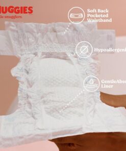 Huggies Size 1 Diapers, Little Snugglers Newborn Diapers, Size 1 (8-14 lbs), 198 Count 48 51Ng5eQn4EL
