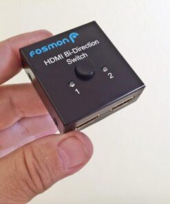 Fosmon 4K HDMI Switch 2 in 1 Out 4K@60Hz, 2-Port Bi-Directional HDMI 2.0 Switcher Splitter Hub UHD 3D HD 1080p HDCP, for HDTV, PS5/4, Xbox, Apple TV 2-Port / 4K@60Hz 23 51NkCnliEuL