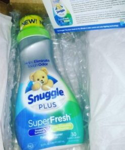 Snuggle Plus Super Fresh Liquid Fabric Softener with Odor Eliminating Technology, Original, 95 Fluid Ounces, 90 Loads 95 Fl Oz (Pack of 1) 38 51Nkbd9qErL