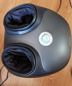 RENPHO Foot Massager Machine with Heat, Shiatsu Deep Kneading, Multi-Level Settings, Delivers Relief for Tired Muscles and Plantar Fasciitis, Fits Feet Up to Men Size 12,Brown Black-sl 29 51NrnQnIHYL