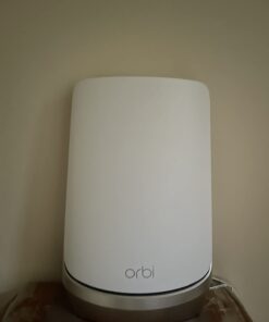 NETGEAR Orbi Quad-Band WiFi 6E Mesh System (RBKE963), Router with 2 Satellite Extenders, 10.8Gbps Speed, Coverage up to 9,000 sq. ft., 200 Devices, 10 Gig Internet Port, AXE11000 802.11ax WiFi 6E | 3-Pack 41 51NsxL i6BL