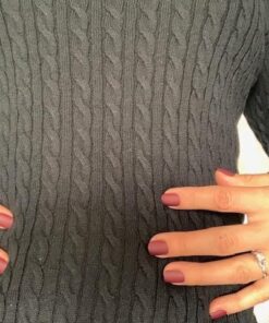 Amazon Essentials Women's Lightweight Long-Sleeve Cable Crewneck Sweater (Available in Plus Size) X-Small Black 16 51Nv0KB CvL