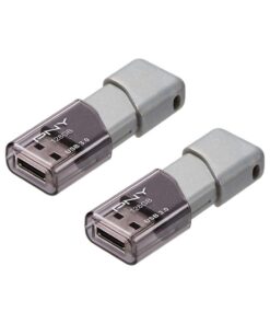 PNY 128GB Turbo Attaché 3 USB 3.0 Flash Drive, 2-Pack, Silver FLASH DRIVE - 2 PACK 18 51NwnxPfSL