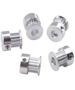 Houkr 6PCS Aluminum 20Teeth GT2 Timing Belt Pulley 5mm Bore 6mm Width, Synchronous Wheel for 3D Printer Width 6mm Timing Belt and M4 Wrench, for RepRap 3D Printer Prusa I3 20 Teeth 5mm bore 13 51O HrJEzL