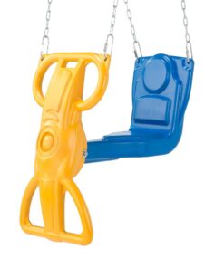 Swing-N-Slide Wind Rider Glider Swing, No Swing Hangers Yellow/Blue, 72" H x 14" W x 25" L 14 51O167Vu6PL