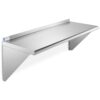 GRIDMANN 18" x 48" Stainless Steel Wall Mount Shelf with Backsplash, Commercial Grade - NSF Certified 18 Gauge Shelving for Restaurant, Kitchen, Utility Room, Garage 18" x 48" 2 51O3bVAlZoL
