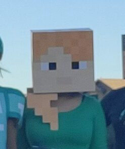 JINX Minecraft 12" Alex Head Costume Mask 15 51O3vT 4JBL