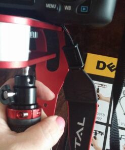 AFUNTA Pro Handheld Video DSLR Camera Stabilizer Steady Compatible GoPro Cannon Nikon Sony Camera Cam Camcorder DV Smartphone up to 2.1 lbs with Smooth Pro Steady Glide -Red/Silver/Black 29 51O7L3BzjOL