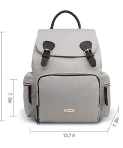 VS VOGSHOW Diaper Bag Backpack, Multifunction Stylish Travel Baby Bag Backpack with Crossbody Strap, Maternity Nappy Bag Gray 65 51O8CLwR8SL