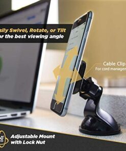 Scosche MAGWSM2 MagicMount Magnetic Suction Cup Mount for Car Windshield or Dashboard, 360° Adjustable Magnet Head, Universal Cell Phone Holder for Car, Compatible with iPhone, Samsung & All Devices Window / Dash Suction 1 Pack 27 51OC5dlqgPL 1