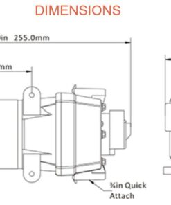 New RV/Marine 12 Volt DC / 12 V DEMAND Fresh Water Diaphragm Self Priming PUMP 4.5 GPM 40 PSI 11 51ODpX9zIlL
