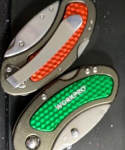 WORKPRO Folding Utility Knife Set Quick Change Blade, Back-lock Mechanism 3-piece with 10-piece Extra Blades 26 51OE4PHgJ3L