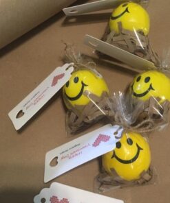 Neliblu 24 Pack Smile Stress Balls for Kids and Adults - 2" Stress Balls in Bulk - Neon Yellow Funny Face Squishy Balls to Support Anxiety - Fidget Toys, Party Favors, Goodie Bag Stuffers for Kids 36 51OFnrBjvKL