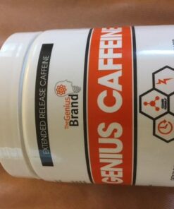 Genius Caffeine Pills 100mg, Extended-Release Microencapsulated Caffeine Pills - All-Natural Non-Crash Sustained Energy, Focus & Concentration Supplement - Nootropic Brain Booster - 100 Capsules 49 51OG8oB87dL
