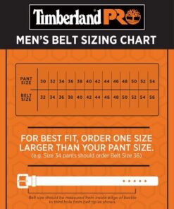 Timberland PRO Men's 42mm Double Prong Leather Belt 44 Black 7 51OIWnpnFpL