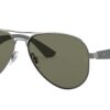 Ray-Ban Men's Rb3523 Aviator Sunglasses Matte Gunmetal/Polarized Green 59 Millimeters 40 51ORW1E7QDL