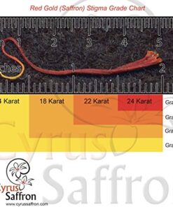 Cyrus Saffron, Organic USA Grown - Superior Saffron Threads All-Red Natural Saffron Spice for your Paella, Risotto 2 Gram 11 51OTq5nxitL