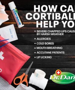 Dr. Dan's Cortibalm - 1 Pack - for Dry Cracked Lips - Healing Lip Balm for Severely Chapped Lips - Designed for Men, Women and Children 0.14 Ounce (Pack of 1) 21 51OYaf7dPiL