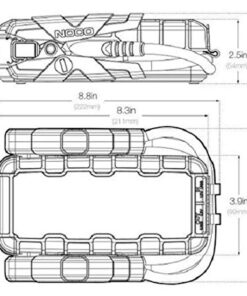 NOCO Boost HD GB70 2000A UltraSafe Car Battery Jump Starter, 12V Battery Booster Pack, Jump Box, Portable Charger and Jumper Cables for 8.0L Gasoline and 6.0L Diesel Engines 32 51ObaEcLDL