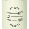 Now Designs Powder-Coated Steel Utensil Crock, Ivory 10 51Opww5AiYL