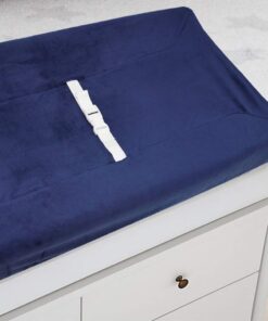 American Baby Company Heavenly Soft Chenille Contoured Changing Table Cover- Navy 14 51OtZE00ULL