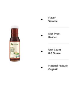 Kevala Organic Toasted Sesame Oil, 8 Ounce (Toasted Sesame oil, Organic, 8oz) 11 51OulZfZctL