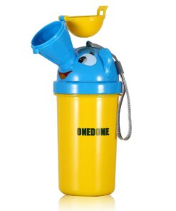 Alternative view of ONEDONE Portable Baby Child Potty Urinal Emergency Toilet for Camping Car Travel and Kid Potty Pee Training (boy) … Boy-Yellow