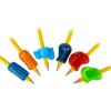 The Pencil Grip Premium Pencil Grips Assortment Pack, Universal Ergonomic Writing Aid For Righties And Lefties, Colorful Pencil Grippers, Includes 6 Different Grips, Assorted Colors, 6 Count - PGP-006 6 Count (Pack of 1) 17 51Ovw6pHBQS