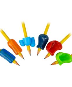 The Pencil Grip Premium Pencil Grips Assortment Pack, Universal Ergonomic Writing Aid For Righties And Lefties, Colorful Pencil Grippers, Includes 6 Different Grips, Assorted Colors, 6 Count - PGP-006 6 Count (Pack of 1)