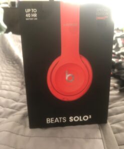 Beats Solo3 Wireless On-Ear Headphones - Apple W1 Headphone Chip, Class 1 Bluetooth, 40 Hours of Listening Time, Built-in Microphone - Red (Latest Model) Without AppleCare+ 41 51OvwiIVDkL