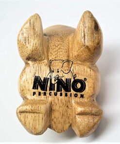 Nino Percussion NINO517 Extra Small Wood Frog Guiro, Natural Finish 13 51P4GYzaBUL