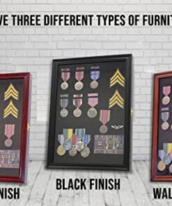 DisplayGifts Collector Medal Lapel Pin Shadow Box Display Case Holder Cabinet Shadow Box PC01 Cherry Finish 18 51P8iJeep L