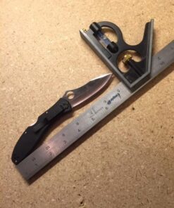 Spyderco CENTOFANTE 3 Prestige Folding Utility Pocket Knife with 3.14" VG-10 Stainless Steel Hollow Ground Blade and Lightweight FRN Handle - PlainEdge - C66PBK3 24 51PBPIUIhxL