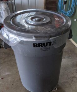 Global Industrial Trash Container Lid for 44 Gallon Can, 24-1/2" Dia, 15 51PFbw4ghGL