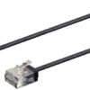 Monoprice Cat6 Ethernet Patch Cable - Snagless, 550MHz, UTP, 32AWG, 0.5 Feet, Black - Micro SlimRun Series 2 51PGq8KqMFL