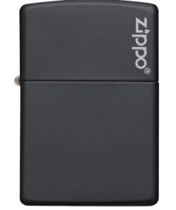 Zippo Matte Pocket Lighters Logo Black 21 51PHVL0qc1L