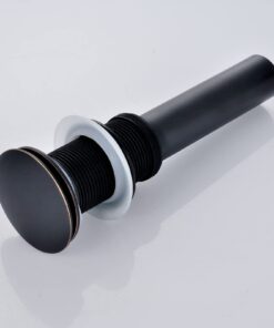 Yodel Faucet Bathroom Sink Drain Stopper Pop up Drain Without Overflow for Vessel Sink Lavatory Vanity,Oil Rubbed Bronze No Overflow Oil Rubbed Bronze 15 51PIMWfakEL