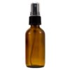 2 oz Amber Boston Round Glass Bottle with Fine Mist sprayer 12/bx + 2 Clear Pipette w/ Black Spray 35 51PMV79S5NL