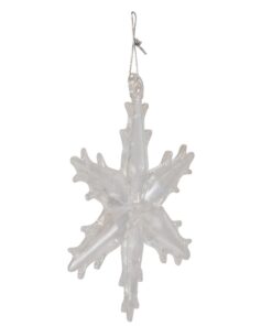 Kurt Adler C2683 2" Glass Iridescent Snowflake Ornaments, 12-Piece Set 32 51PMqvWIh8L