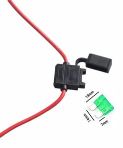 Qiorange 12 Gauge ATC Fuse Holder Box In-Line AWG Wire Copper Blade Standard Plug Socket 12V 30A (5-Pack) 7 51PNgG3K zL