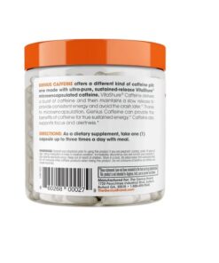 Genius Caffeine Pills 100mg, Extended-Release Microencapsulated Caffeine Pills - All-Natural Non-Crash Sustained Energy, Focus & Concentration Supplement - Nootropic Brain Booster - 100 Capsules 30 51PQFab2HDL