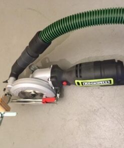 Rockwell 4-1/2” Compact Circular Saw, 5 amps, 3500 rpm, with Dust Port and Starter Kit– RK3441K , Black 43 51PRyX3VPL