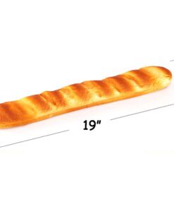 Alternative view of Nice purchase Artificial Bread Fake Simulation Realistic Food Cake French Bread Loaf Baguette Dessert for Decoration Display Props Real Model (A) A