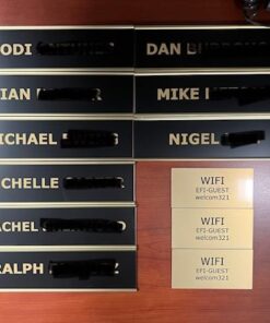 Lasercrafting Office Desk Name Plate or Wall/Door Sign - 2x8 or 2x10 - Laser Engraved Sign - CUSTOMIZE. Holder/bracket available. Choose colors and fonts. Great gift idea. 32 51PUMbNMDEL