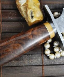 Perkin - Handmade Damascus Hunting Knife - Double Edge Blade 10 51PVINFQdmL